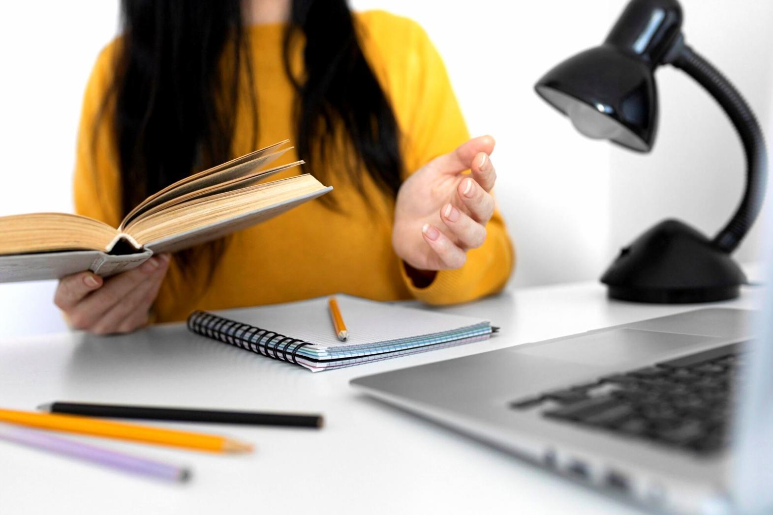 Financial planning workspace with budget documents and analysis tools
